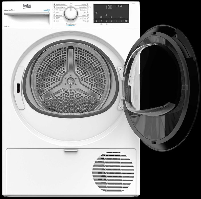 Нова инверторна слим сушилня с термопомпа и пара Beko B3T68230 8 кг