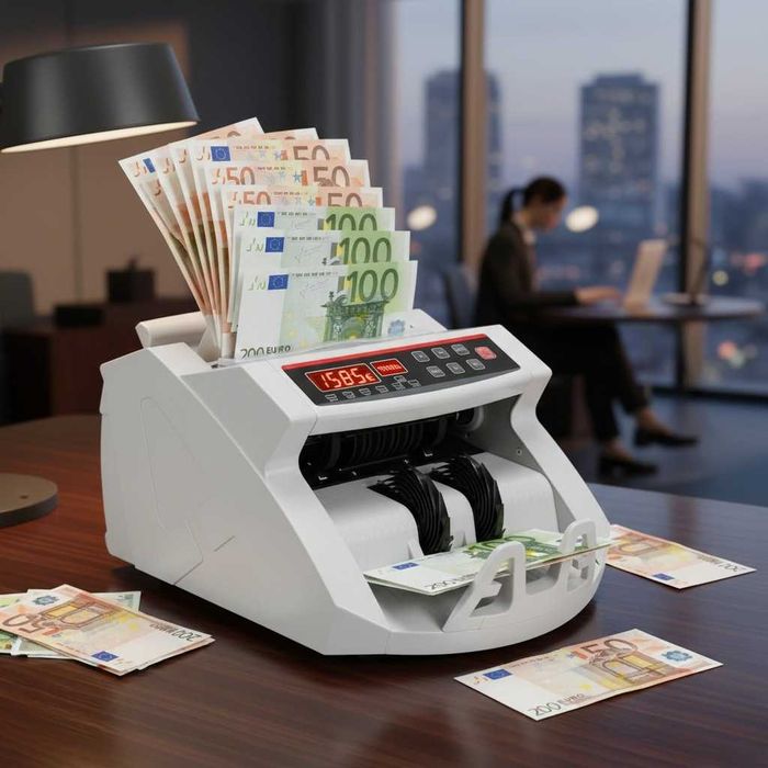 Машина за броене на банкноти с UV проверка