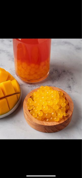 Манго бабл ти (джусс боллы,поппинг боба,тапиока,лопающиеся шарики)