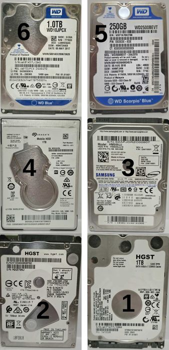 Hard Disk laptop/desktop 250GB - 1000GB