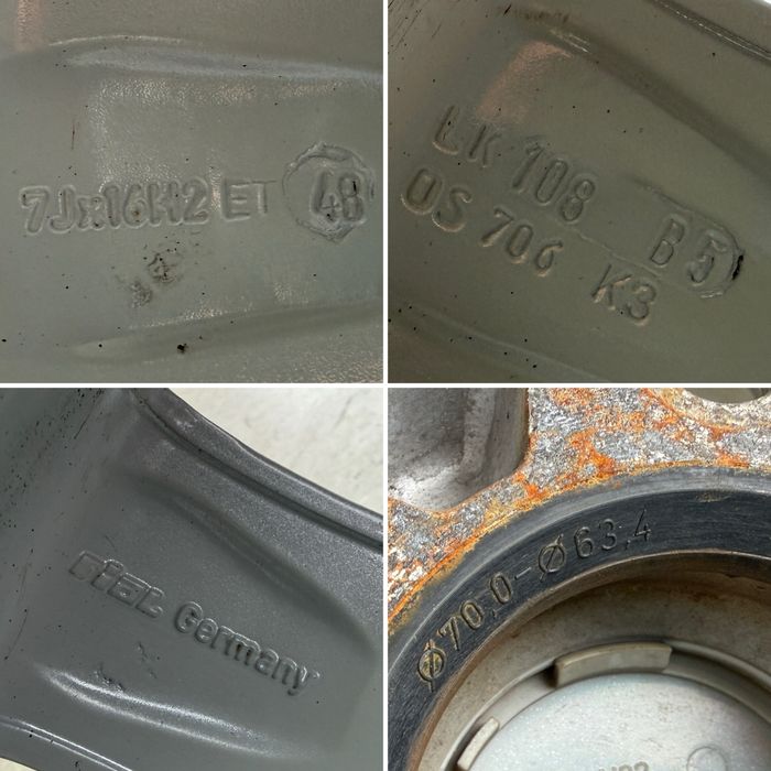 4бр. ОТЛИЧНИ 16” Джанти “RIAL” 5х108 за -FORD/VOLVO/PEUGEOT/CITROEN- 7Jx16H2, ET48