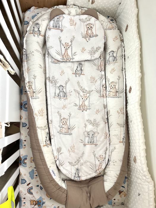 Бебешко гнездо Happy Jungle Комплект от 5 части Comfort