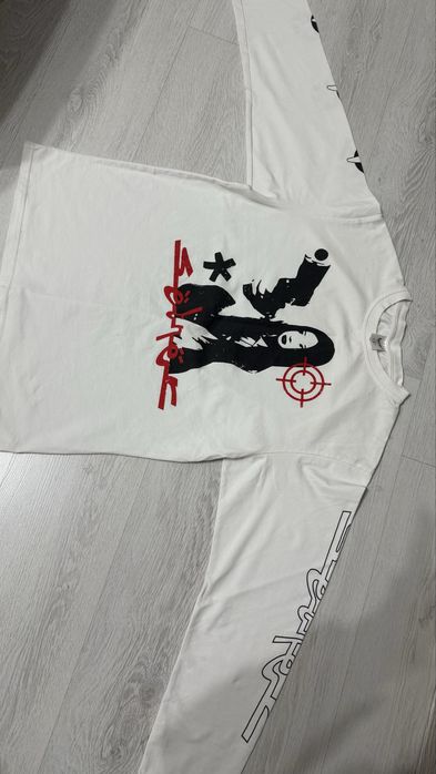 Лонгслив черный и белый