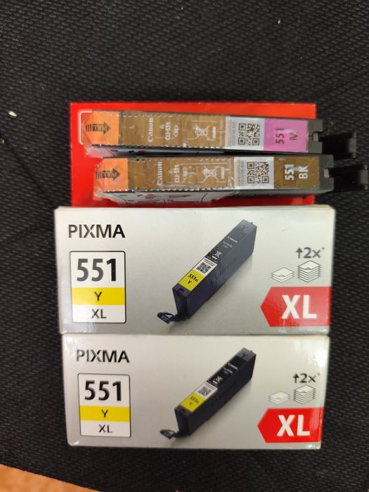 Cartuse imprimanta canon pixma set 521 XL , pixma 551 XL, 560