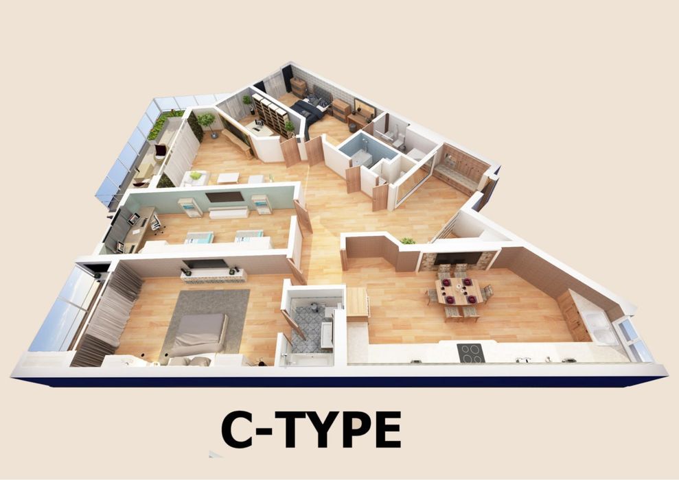 Продается Квартира Жк Сеул мун без ремонта, коробка с видом