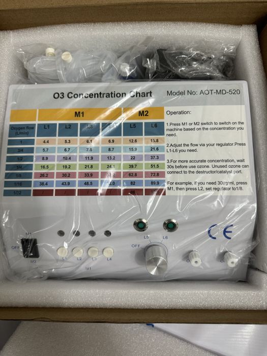 Озонотерапия, озонатор. Новый (Комплект есть)