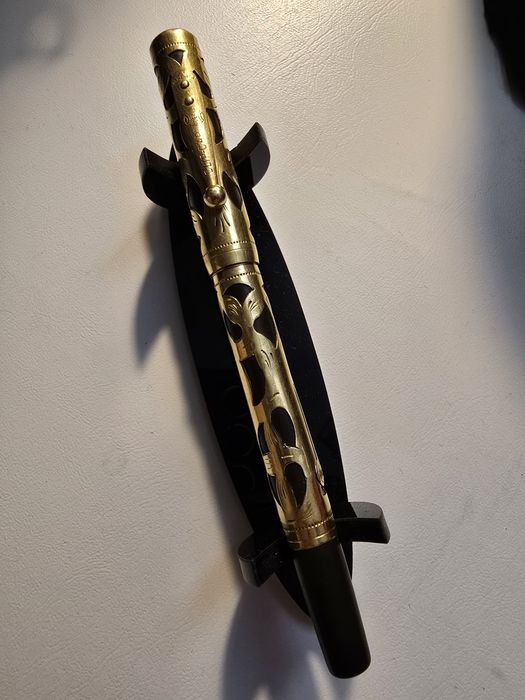 Waterman 0552 1/2 stilou cu overlay aurit