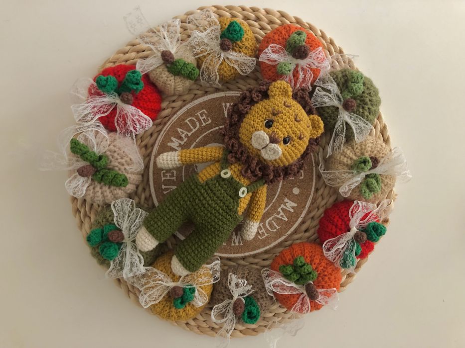 Плетена играчка Лъвче