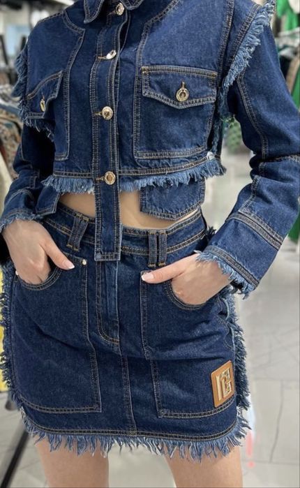 Дамски комплект дънков