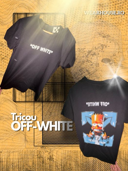 Tricou Off White x Supreme