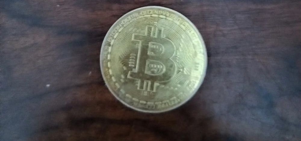 Monedă decorativă Bitcoin (Replica) - Obiect de colecție