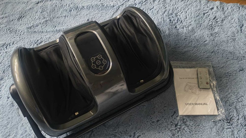 Aparat masaj picioare Shiatsu, încălzire,viteză,intensitate reglabile,