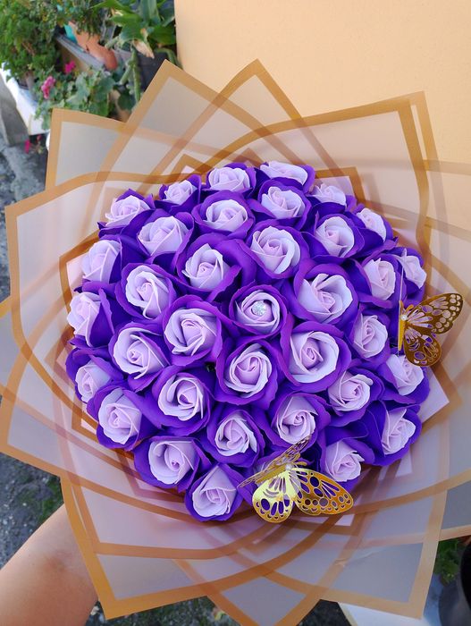 Buchet trandafiri săpun