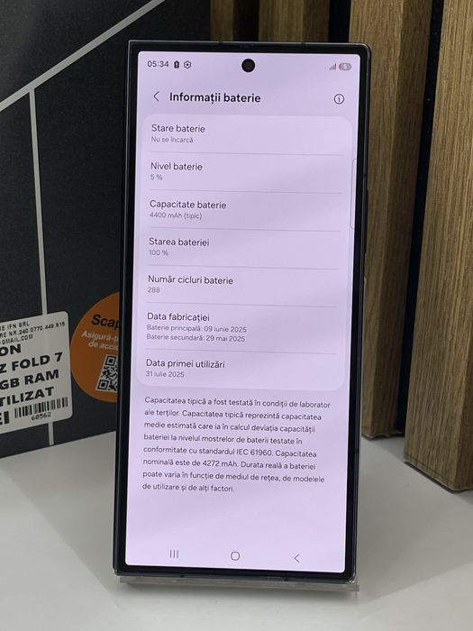 Samsung Z Fold 7 512Gb 12Gb ram Garantie / Factura #60562
