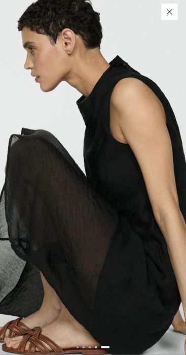 Дамски чехли от Манго/Mango, естествена кожа  38 размер