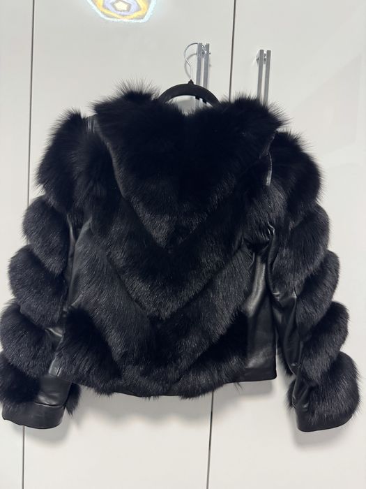 Blana naturala, maneci detasabile XL