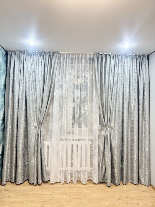 Шторы с тюлем новые