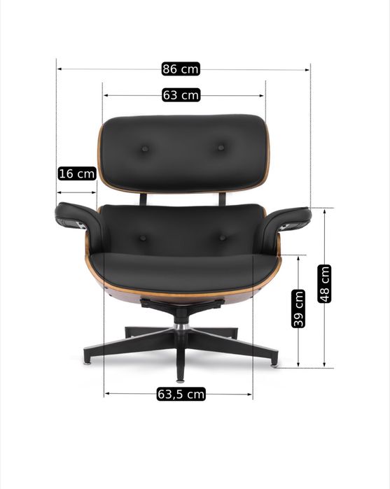 Eames lounge chair scaun fotoliu cu taburet