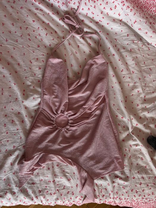 Блестяща розова рокля от Shein