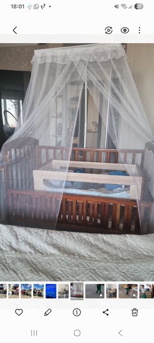 Продаётся детская кровать с  люлькой