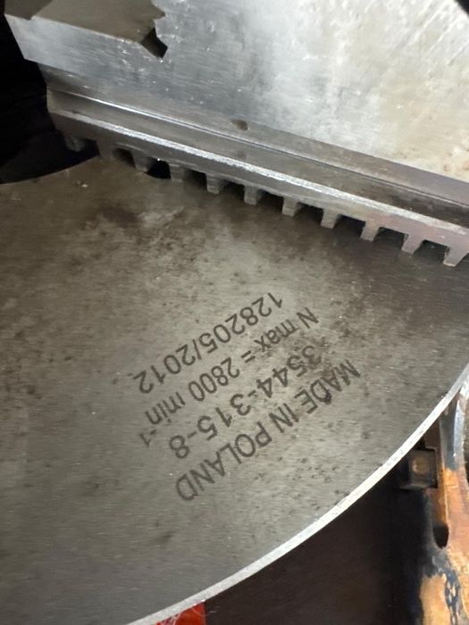 Токарный патрон 315 мм Польша