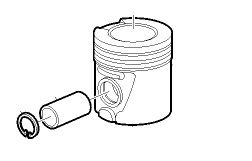 8131245 Piston VOLVO FH12, FH16, NH12, FH, VNL780 (1993-2014) VOLVO