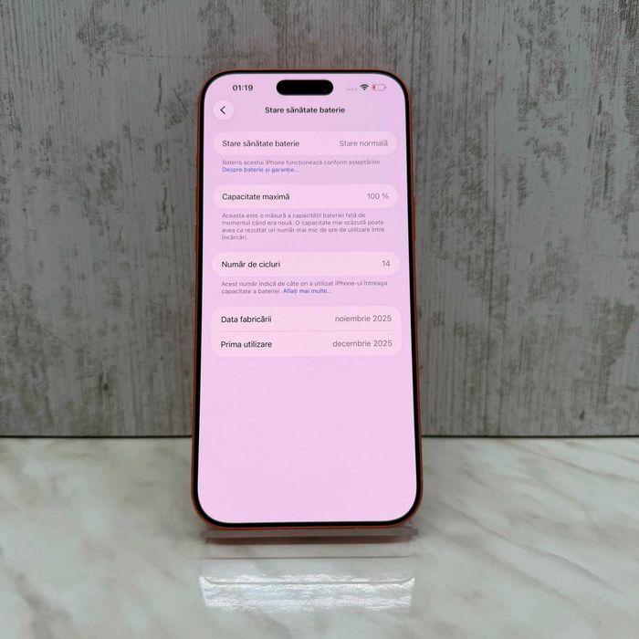 iPhone 17 Pro Max 256GB Orange 100% 14Cicluri Zeus Amanet Vitan 6836