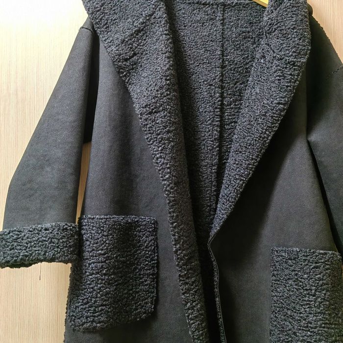 Тедди пальто с капюшоном