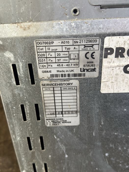 Професионална печка с фурна lincat 8kw на котлон