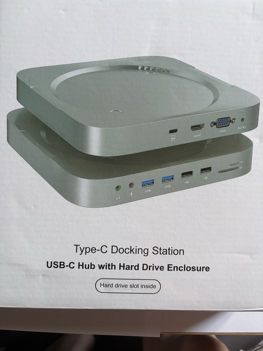 Docking Station USB-C & HDD/SSD Enclosure pentru Mac Mini M1/M2