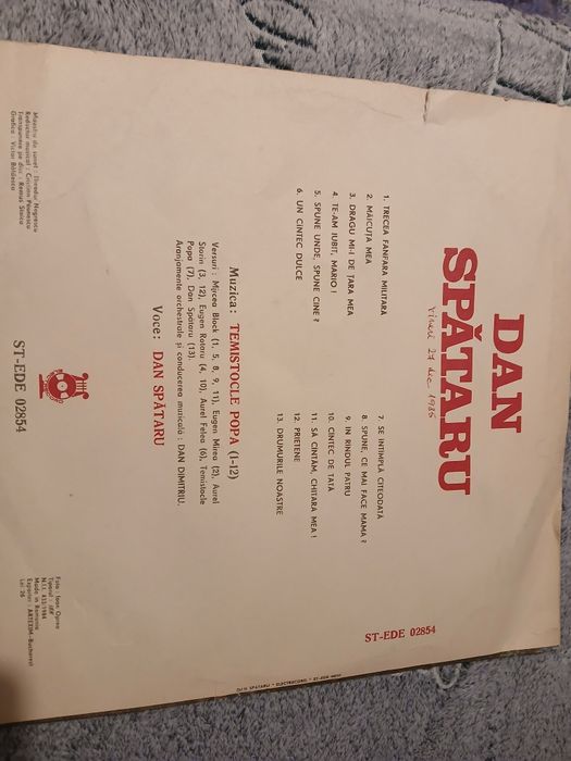 Disc rar de colecție, Dan Spătaru, 1984