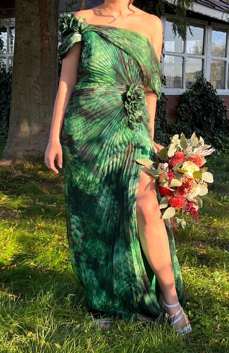 Rochie ocazie verde L 40