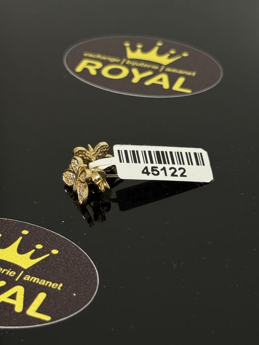 Bijuteria ROYAL : Cercei AUR 14K NOU / 1.87 GR