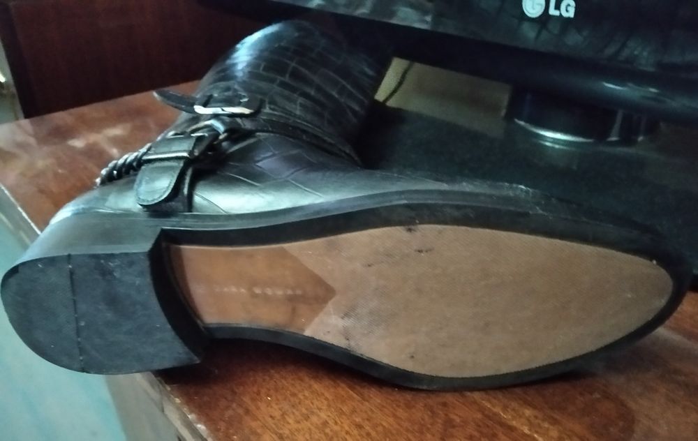 Сапоги кожаные ZARA р.39