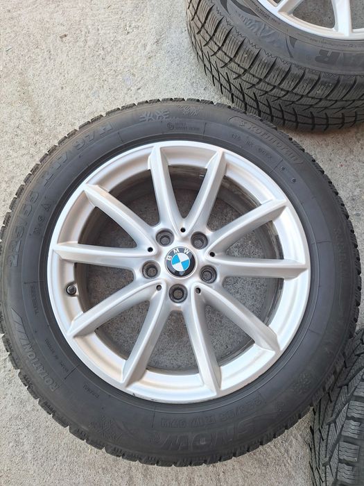 4 броя оригинални джанти  за Bmw x1 f48,x2 f39,f45 Mini Cooper 5x112 с 4 броя зимни гуми 225 55 17 vw,skoda,audi,mercedes