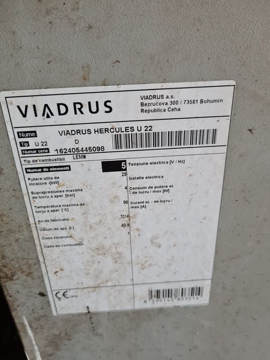 Centeala lemne viadrus hercules u22 25kw
