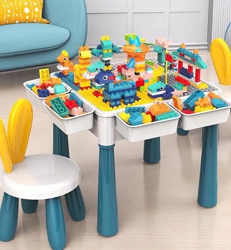 Детский Стол конструктор / 220+ Детали со стульчиком