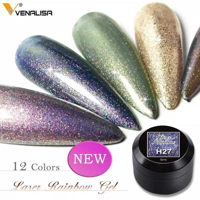 VENALISA Laser Rainbow / гел лак с ефект лазер