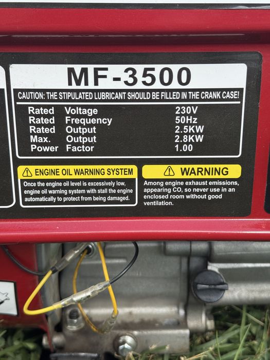 Generator curent electric 2800 W, MF-3500, benzina, 163 cc, 4 cp