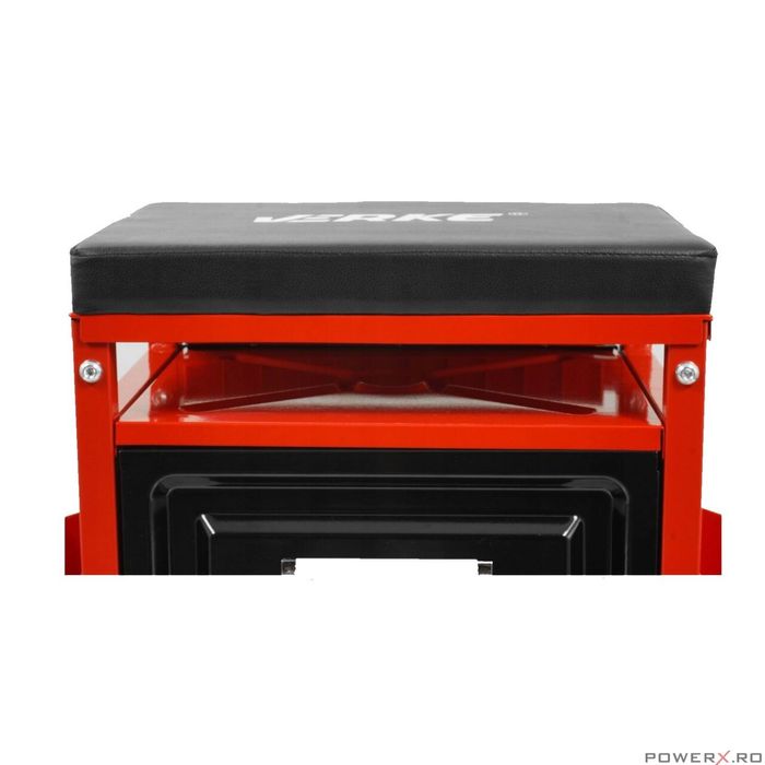 Taburet, scaun pentru atelier cu sertar, 33,5x27x17cm 135kg, Verke