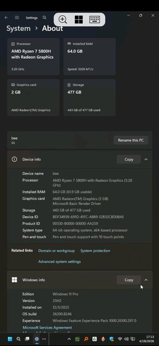 Mini PC Trigkey S5 Ryzen 7 5800h 16GB DDR4 SODIMM 512GB NVME