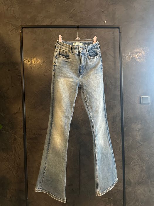 Дънки РАЗПРОДАЖБА 34 XS Zara H&M Answear Wide Leg Flare
