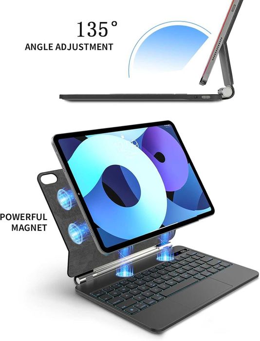 Магнитна клавиатура за iPad 10th/11th Gen Тип Magic Keyboard с Тракпад