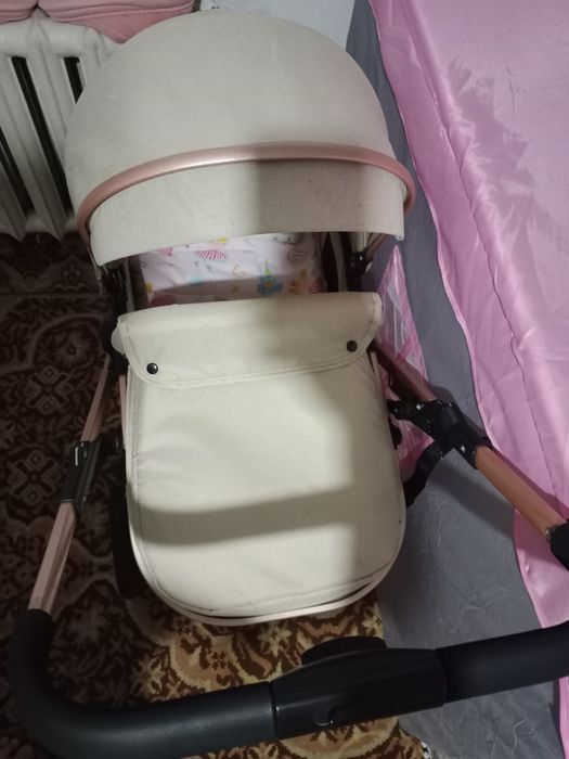 Зимный детский коляска