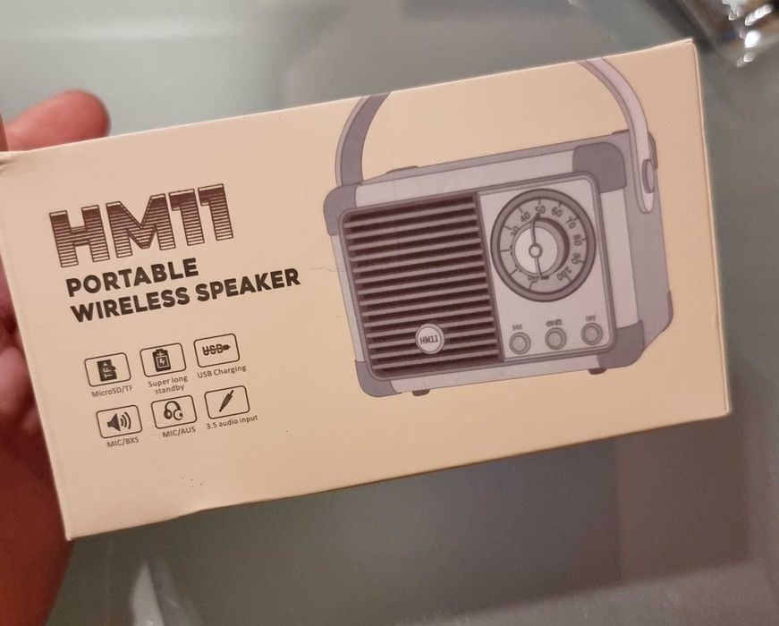 Ретро Bluetooth колонка/ ПЕРФЕКТЕН ПОДАРЪК ЗА КОЛЕДА/ Чисто нови!