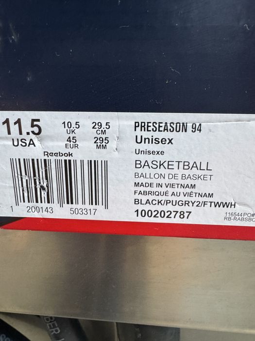 Маратонки Reebok preseason94