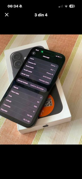 Vand iphone 16 negru