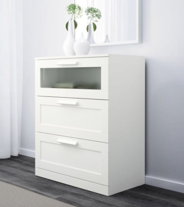 BRIMNES скрин с 3 чекмеджета. Икеа продукт