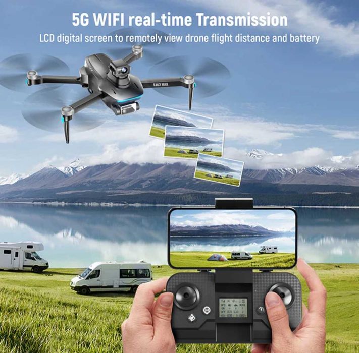 Безчетков дрон PRO  S162 MAX с GPS