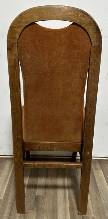 10 buc Scaun solid tapitat; Scaun cu spatar curbat